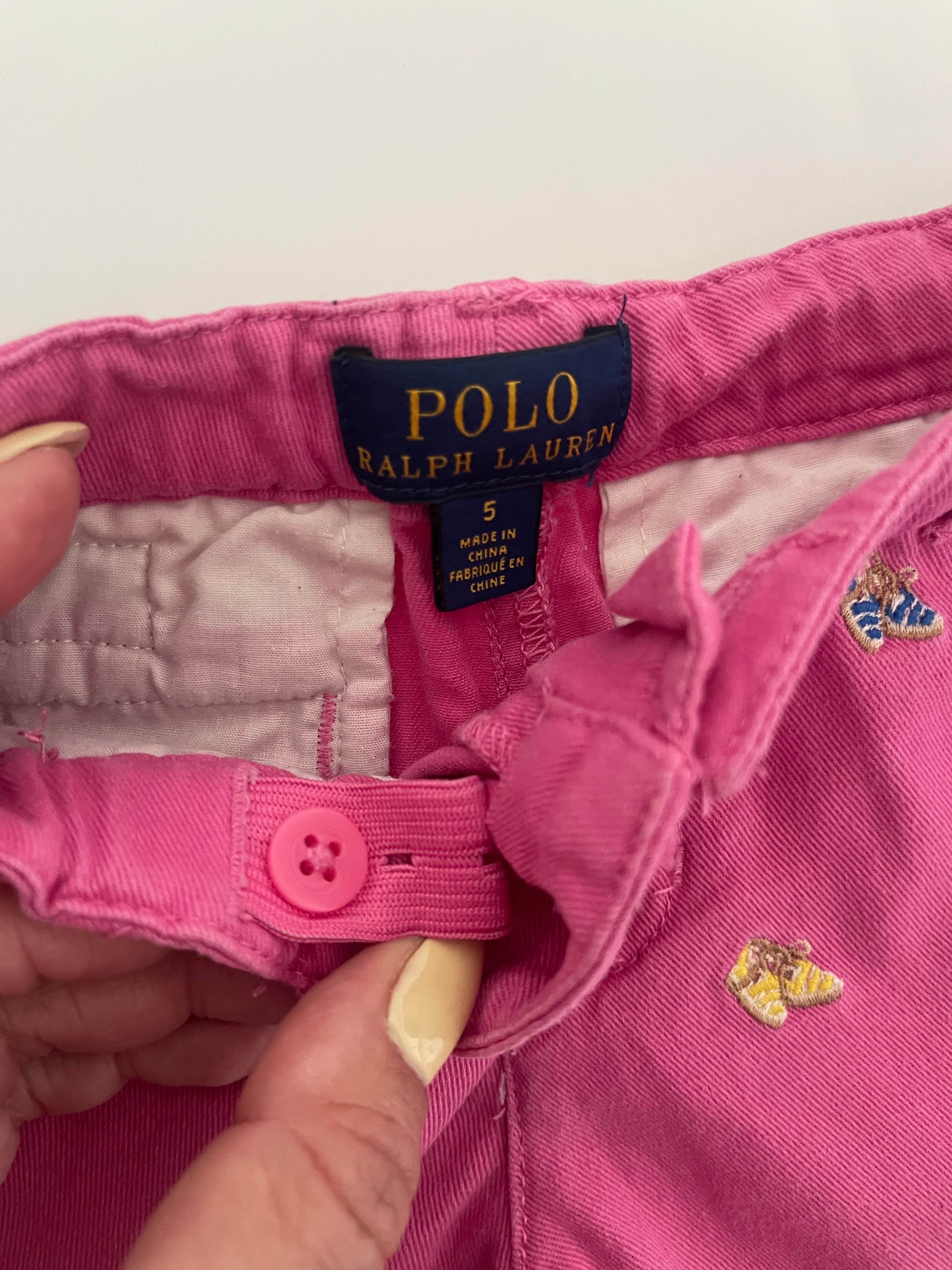 Pantaloncini in denim colorato Ralph Lauren bambina 5 anni
