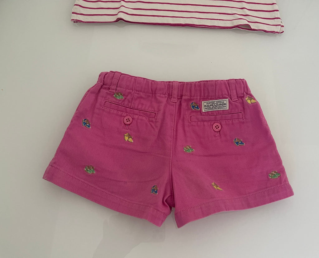 Pantaloncini in denim colorato Ralph Lauren bambina 5 anni