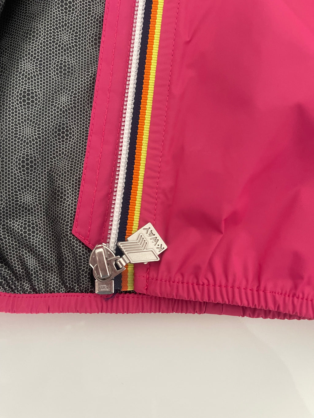 Giacca a vento K-Way Bambina- Modello Le Vrai 3.0 - Fucsia - 8 Anni
